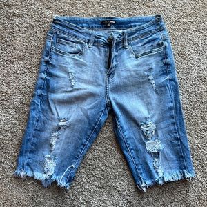 Denim shorts